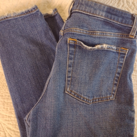 Abercrombie & Fitch High Rise Button Fly Jeans Size 29 Slim - Picture 5 of 6